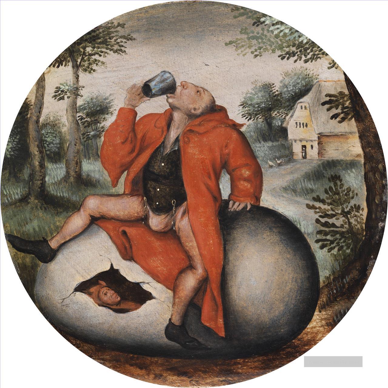 Säufer auf einem Ei Pieter Brueghel der Jüngere Ölgemälde